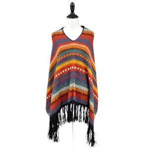 Planet Earth Sweaters Women Shawl Wool Sweater Poncho Size All Sizes Boho Hippie